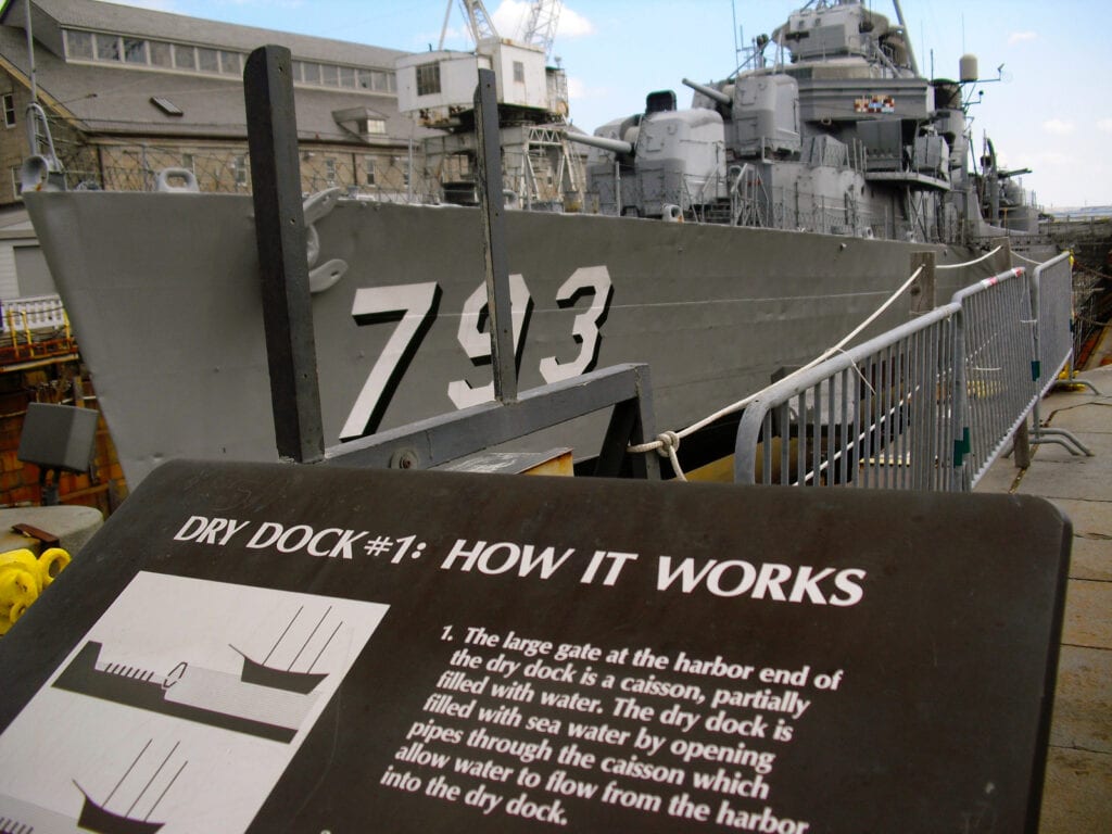 Charlestown Naval Yard Boston MA Dry Dock