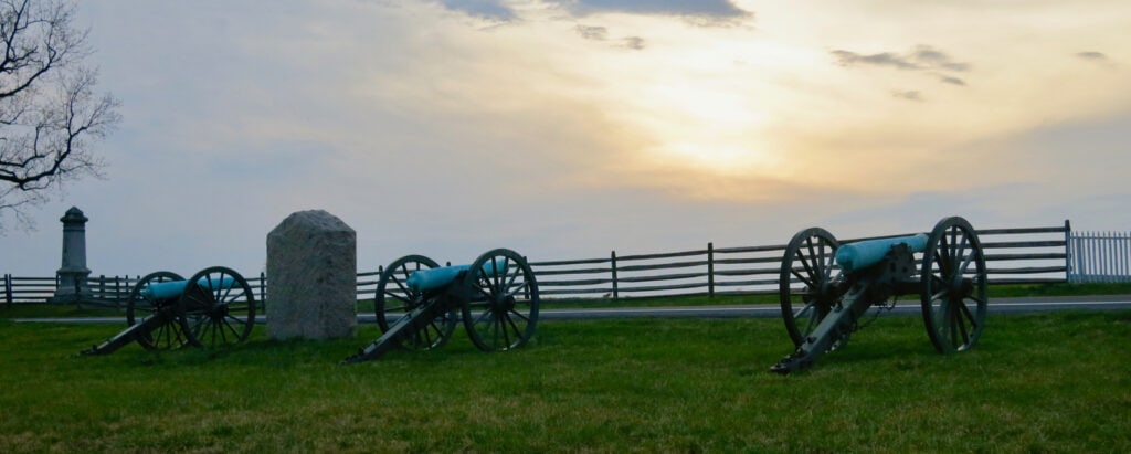 Cannons on Gettysburg National Battlefield