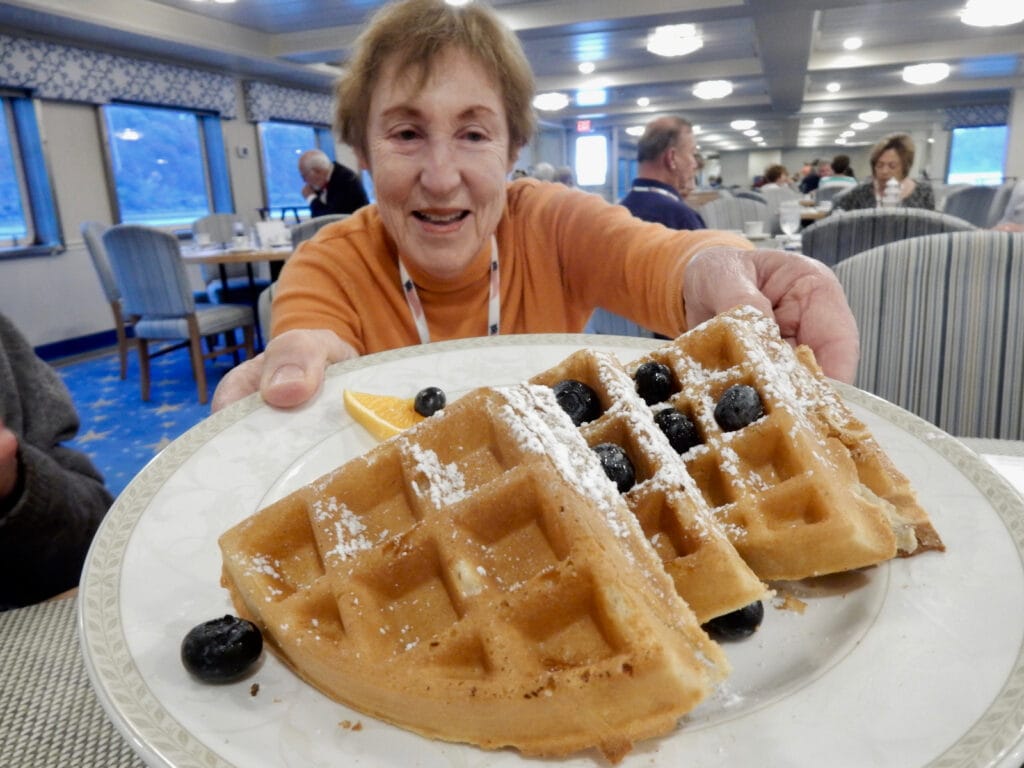 Breakfast waffles on ACL Constitution