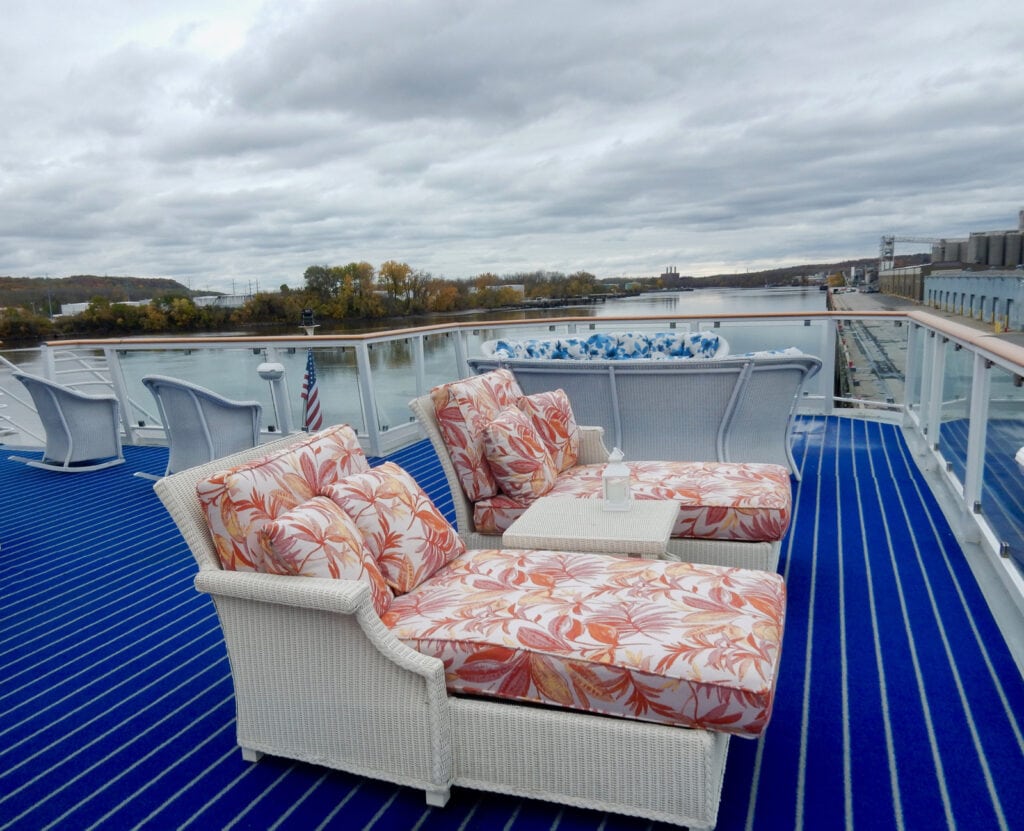 Eye Catching deck furniture on new American Cruise Line Ships