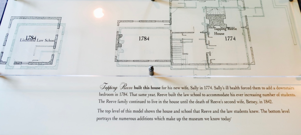 Blueprint of Tapping Reeve Home and Law School Litchfield CT