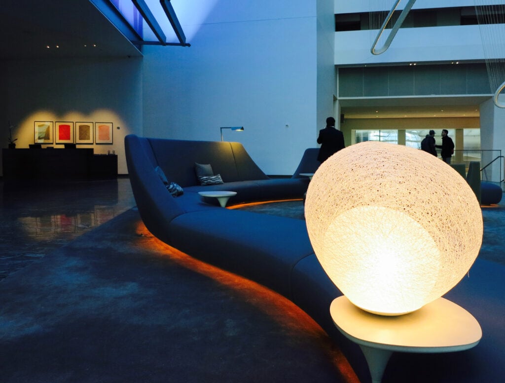 Light in Conrad Hotel Lobby NYC Downtown