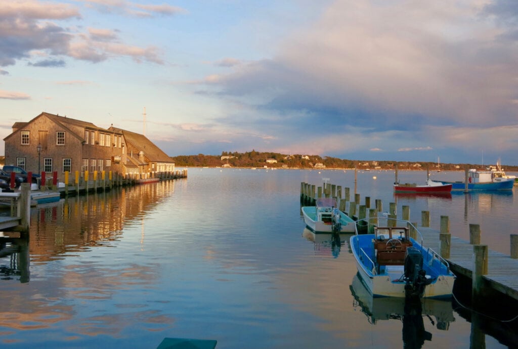 Edgartown Harbor Sunset Marthas Vineyard