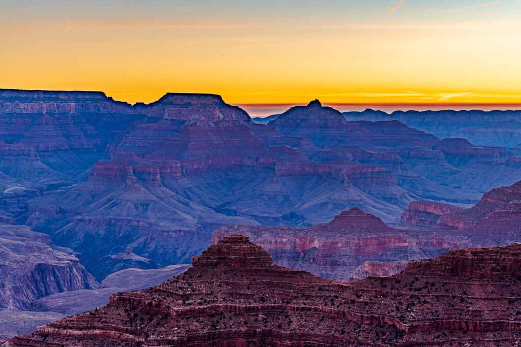 Sunrise at Grand Canyon South Rim