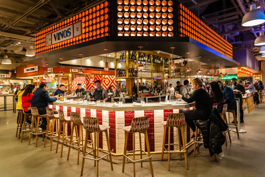 Food stall at Little Spain Hudson Yards