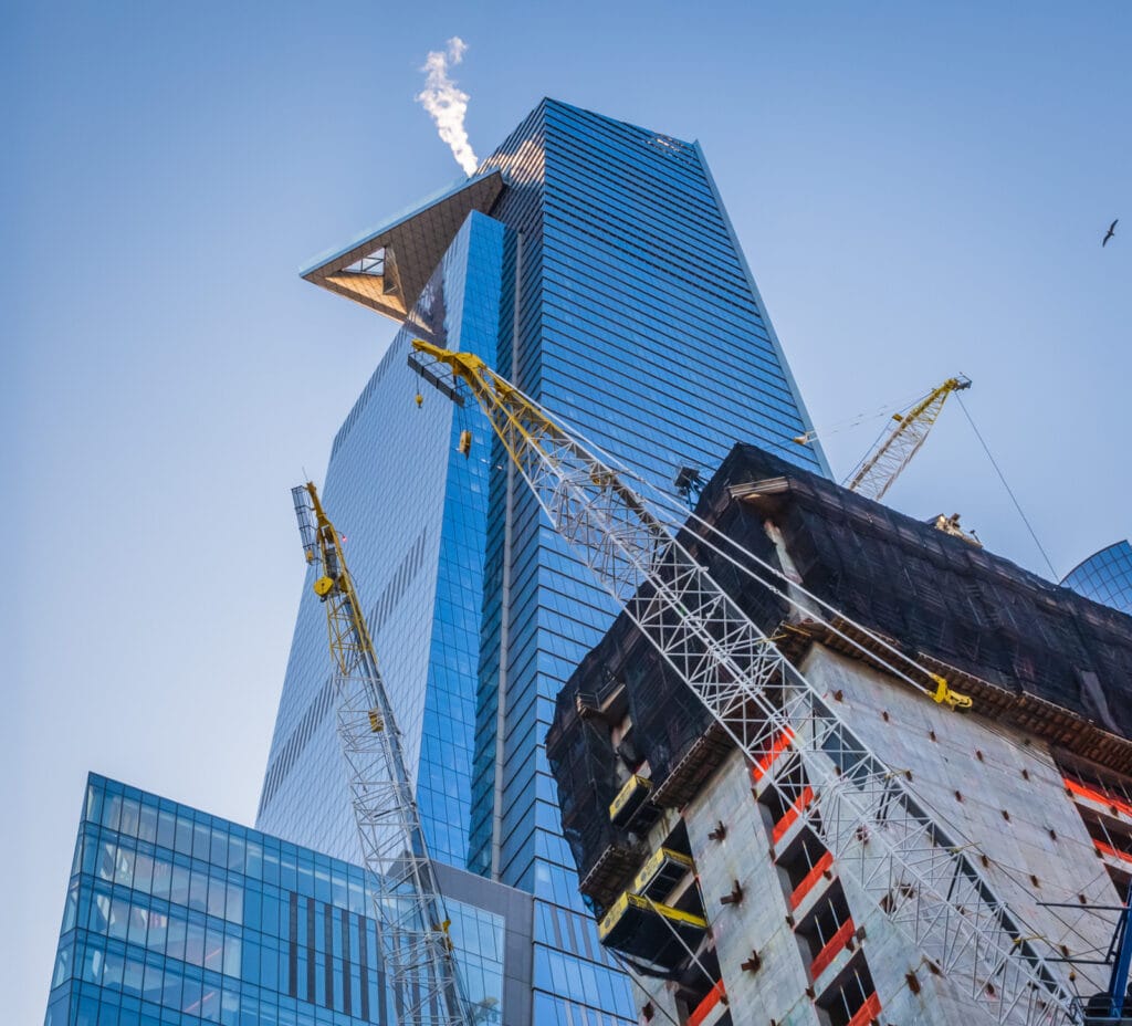 Edge Observation Deck amid Hudson Yards construction.