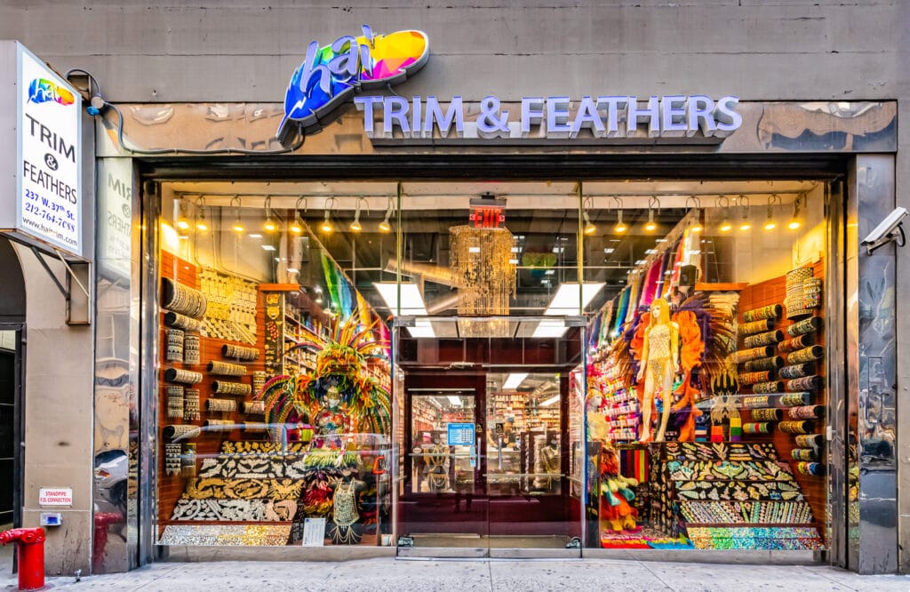 Trim and Feathers Shop exterior