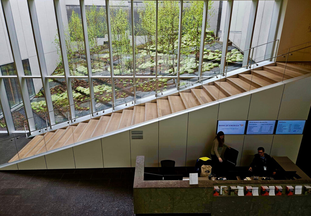 Bruce Museum entrance atrium, Greenwich CT