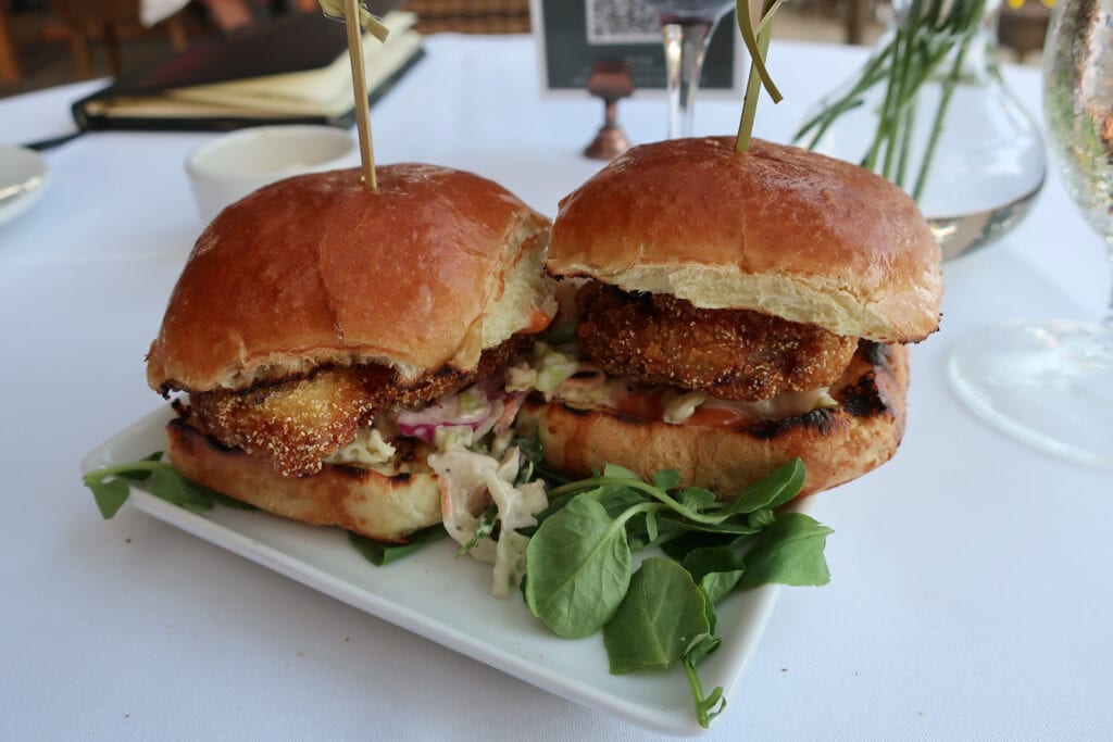 Fried Green Tomato Sliders Artisan Restaurant