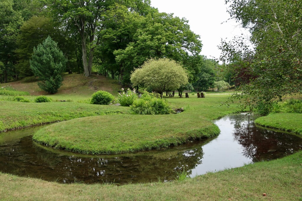 Serpentine river Innisfree Gardens Millbrook NY