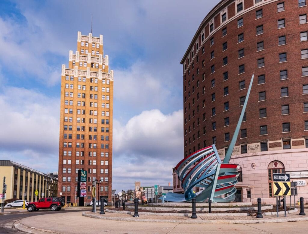 Giacomo Hotel and Untroubled Waters Installation in Niagara Falls NY