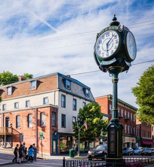 Clock tower in Beacon NY