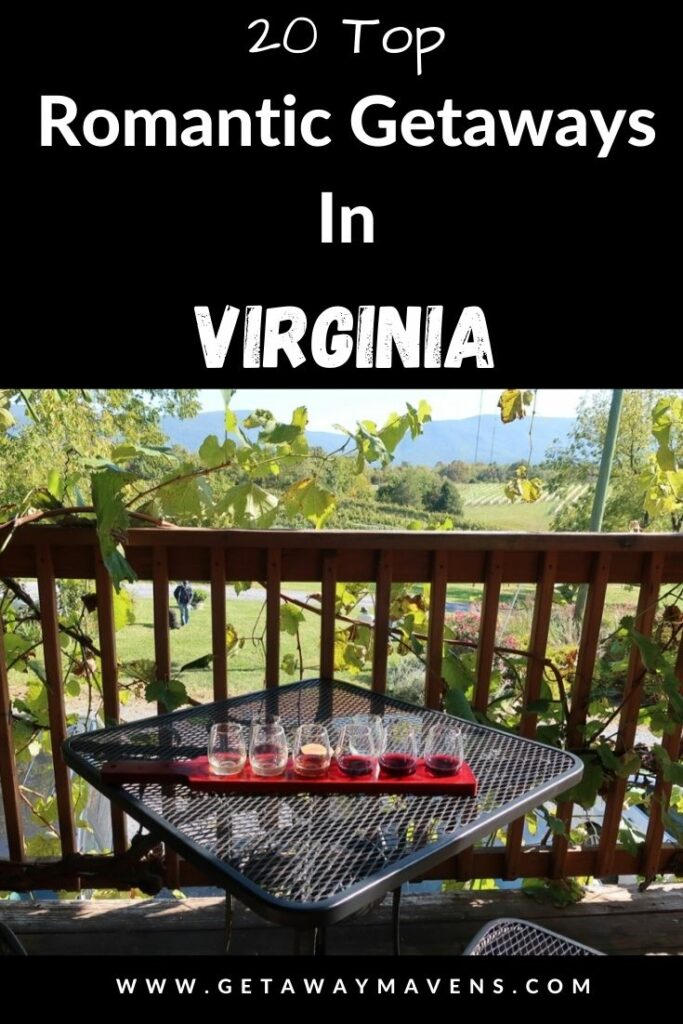 20 Romantic Getaways in Virginia Pin