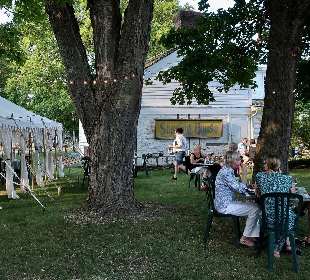 Romantic outdoor dining at Stissing House in Pine Plains NY