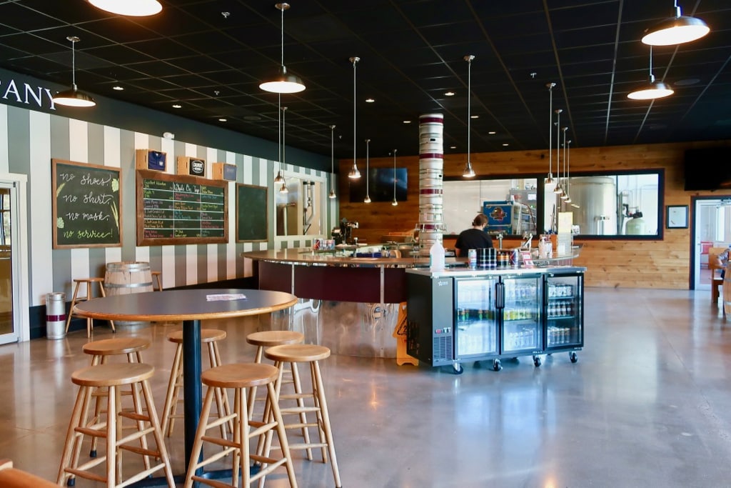 Calvert Brewing Co interior with Keg Tower Upper Marlboro MD