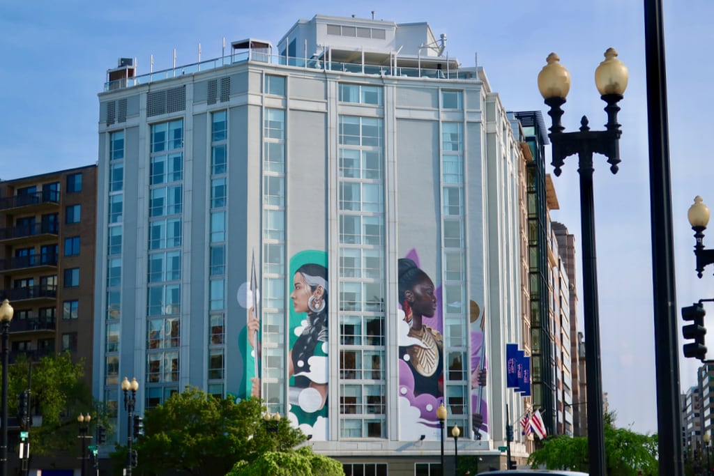 Exterior murals Hotel Zena Washington DC