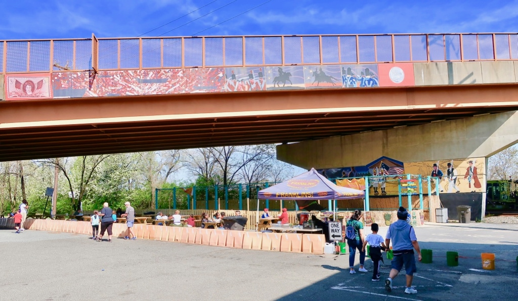 Franklins Brewery Under the Bridge outdoor seating Hyattsville MD