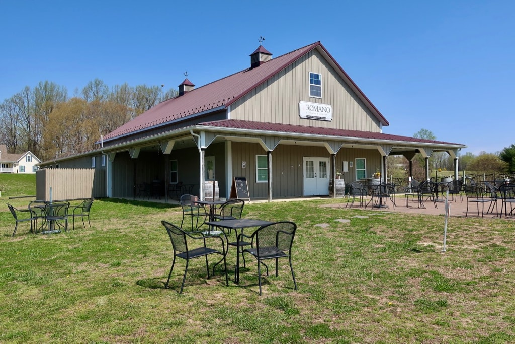 Romano Winery landscape Brandywine MD