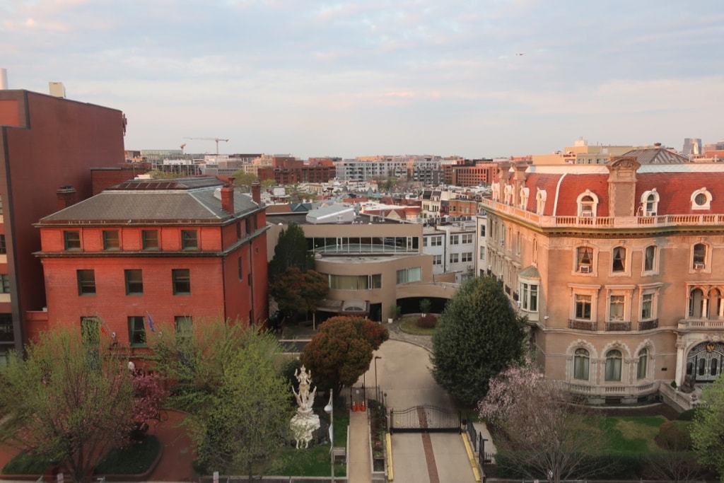 The Ven window view Indonesian Embassy DC