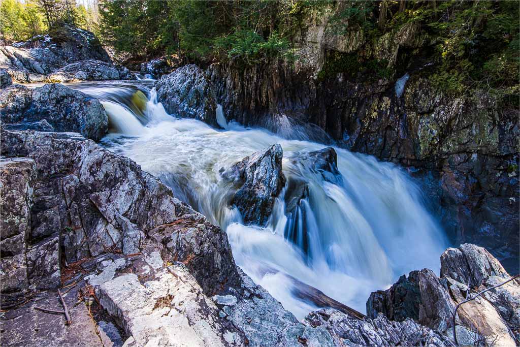 Waterfall at Big Falls State Park near Troy, Vermont.