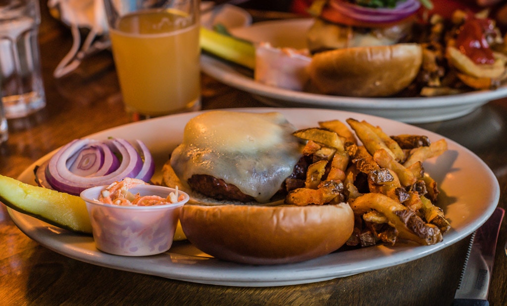 The Jay Peak Burger at The Belfry in Vermont.