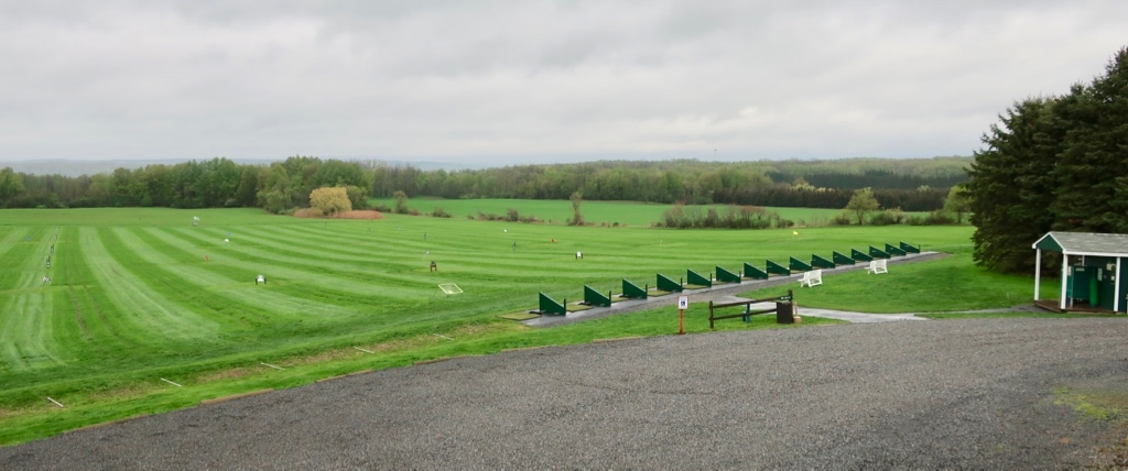 Cow pasture turned golf driving range Brimfield Farm Clinton NY