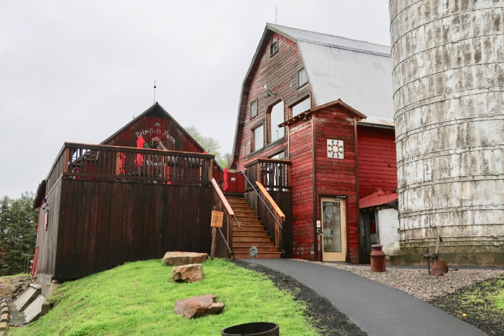 Brimfield Farm Winery barn and silo Clinton NY