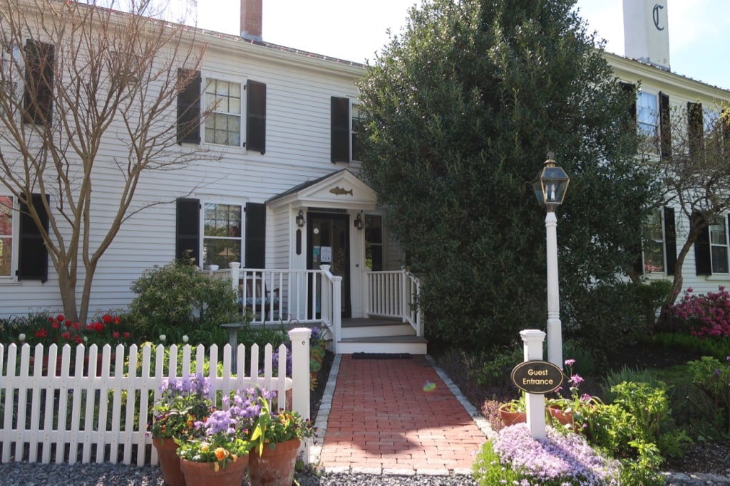 Candleberry Inn front door Brewster MA