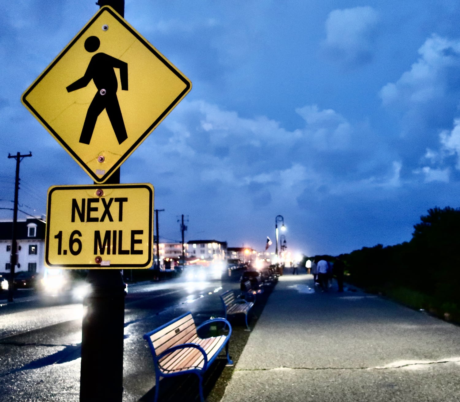 Cape May Promenade at night