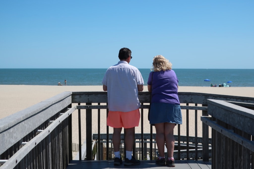 Couple together at Cape May Point SP