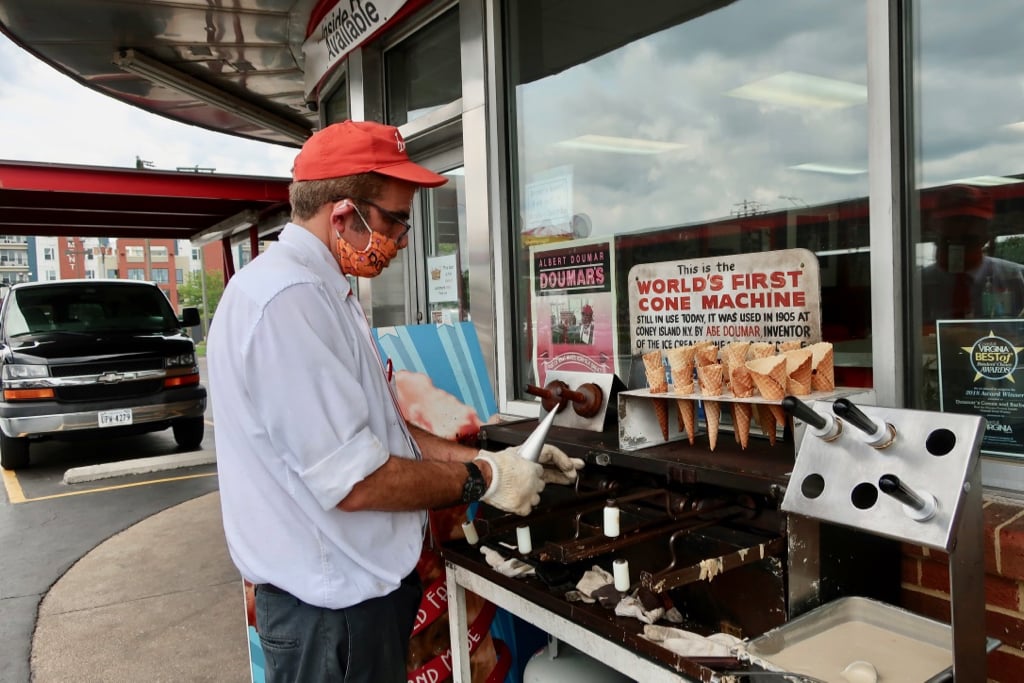 World’s First Waffle Cone Still in Use Doumars Norfolk VA