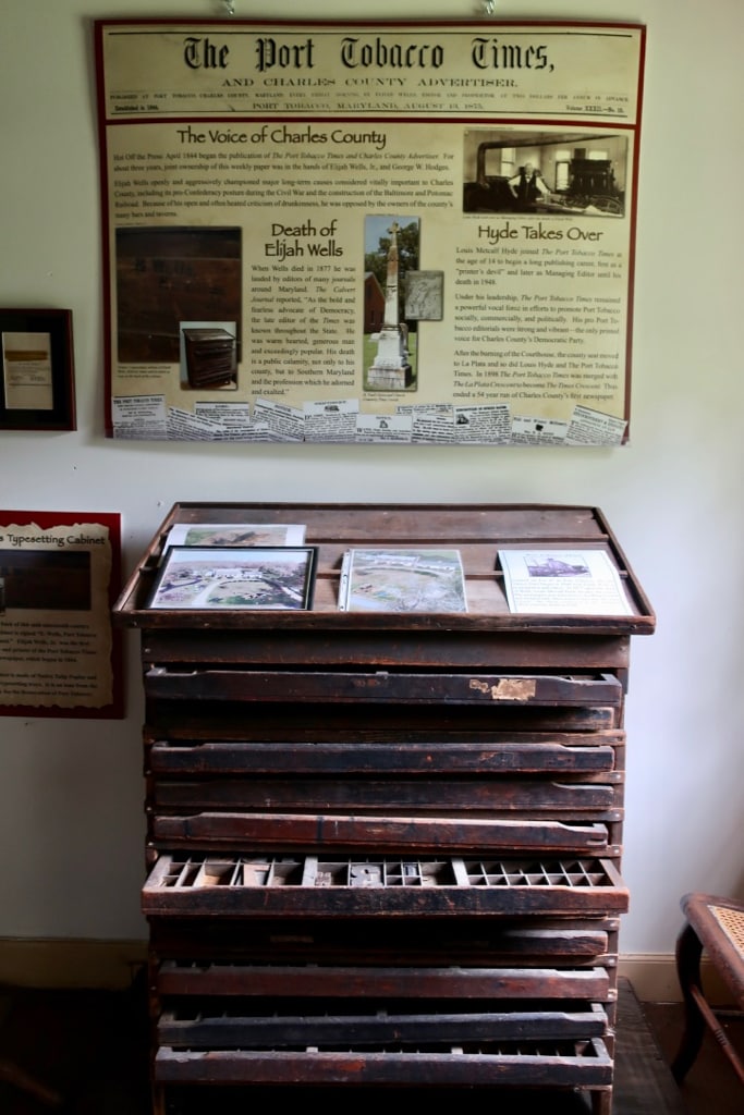 Elijah Wells Type Face Cabinet Port Tobacco Village MD