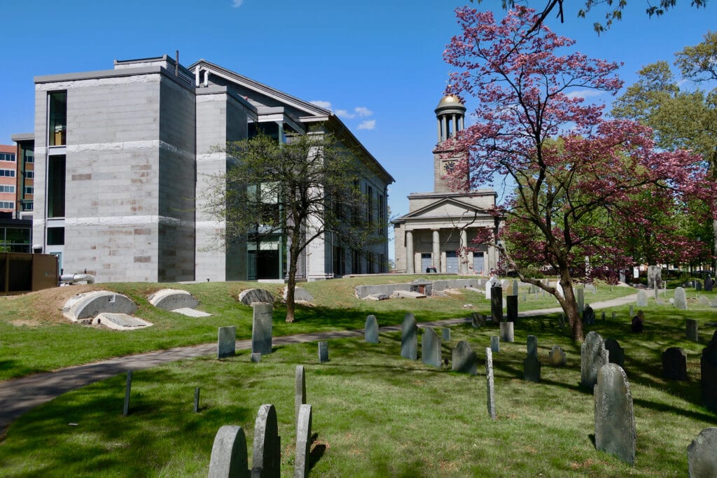 Hancock Cemetery in back of Quincy City Hall Quincy MA