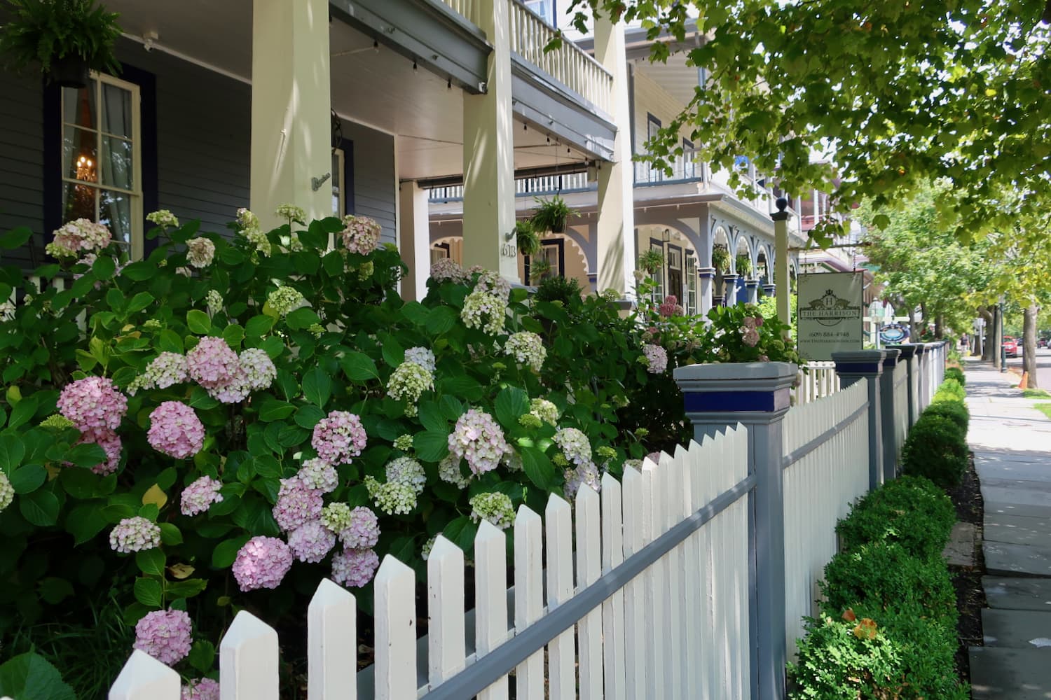 Cape May NJ Street lined with Victorian Homes