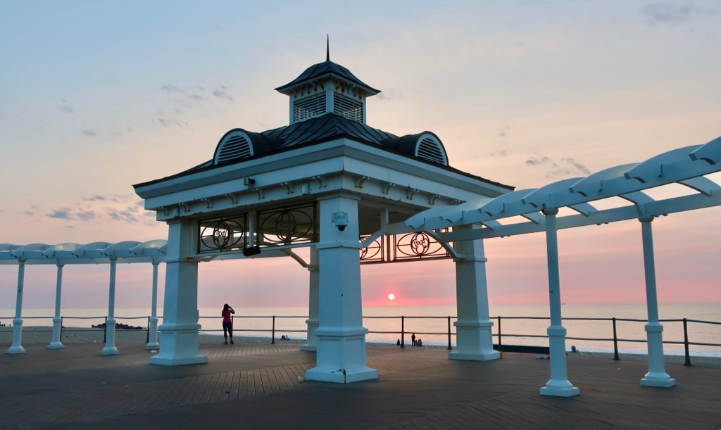 Long Branch Pier Village editorial photography. Image of