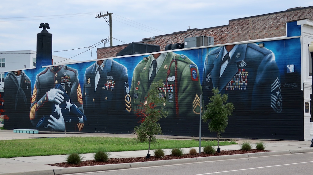 Military Uniform Mural NEON District Norfolk
