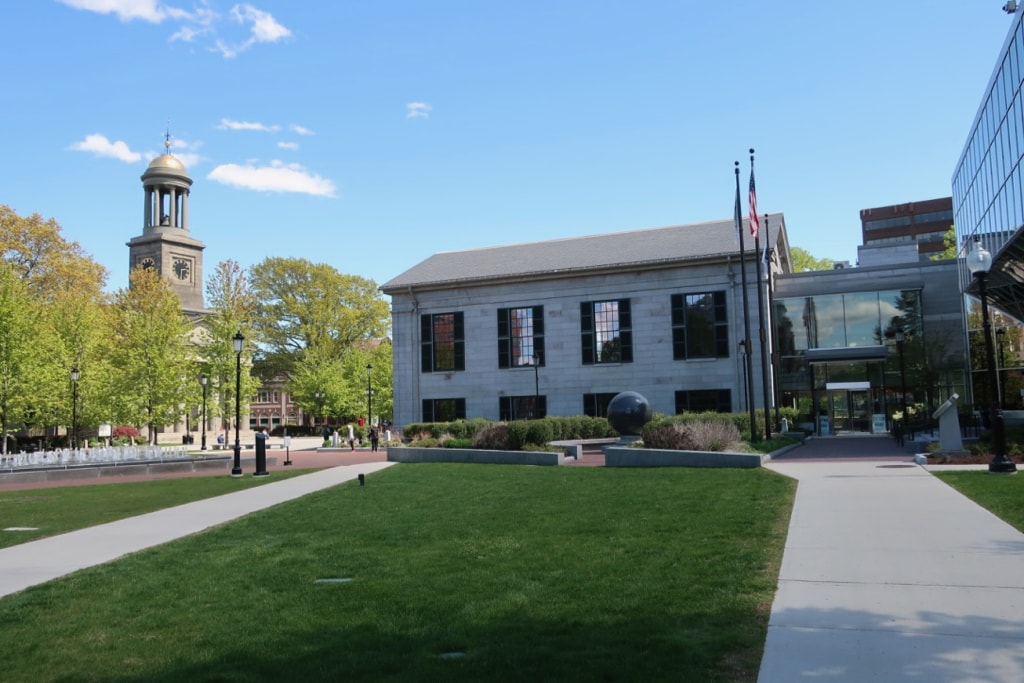 Quincy City Hall and Hancock-Adams Common Quincy MA