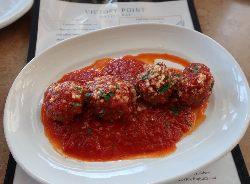 Nonas Meatballs Victory Point Restaurant Marina Bay Quincy MA