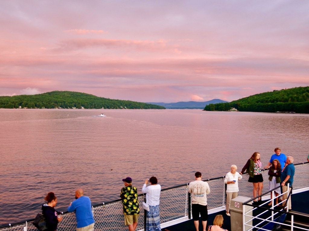 MS Mount Washington sunset cruise on Lake Winnipesaukee NH