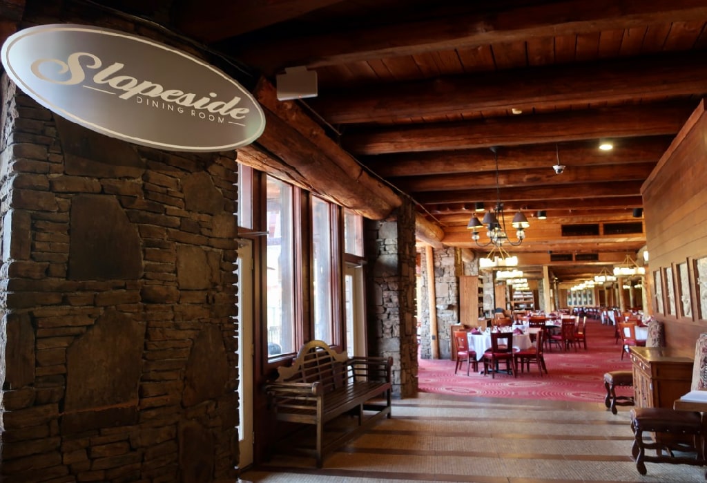 seven springs slopeside dining room