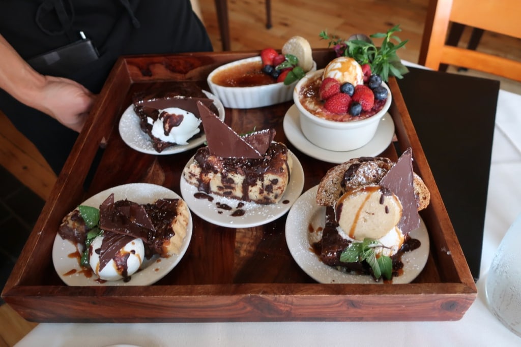 Dessert Tray Elizabeths Restaurant Lewisburg PA