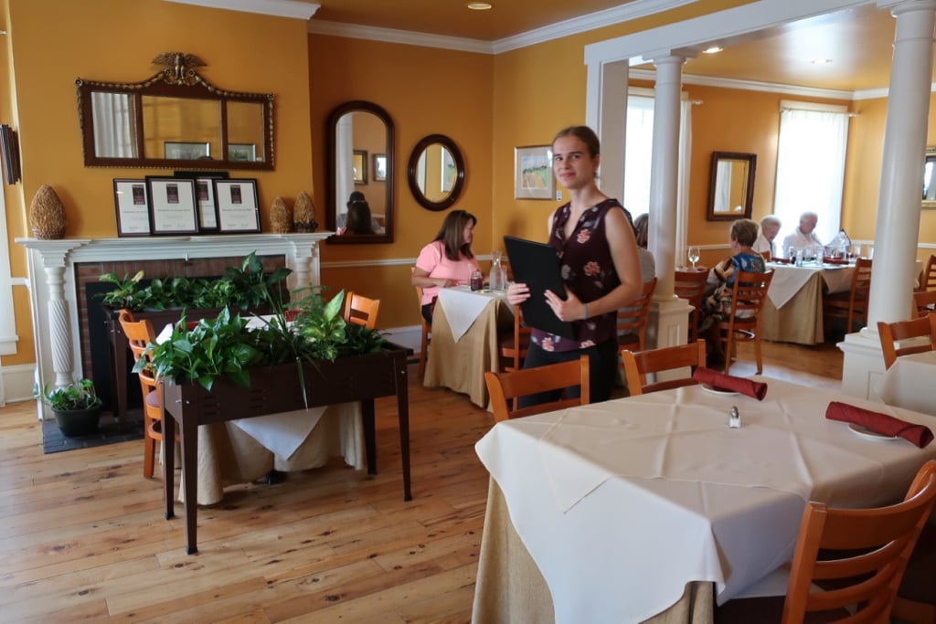 Cheerful yellow dining room Elizabeths Lewisburg PA