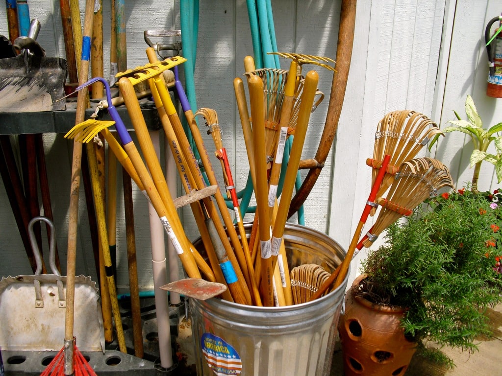 Collection of gardening equipment Metroparks Farmpark Kirtland OH