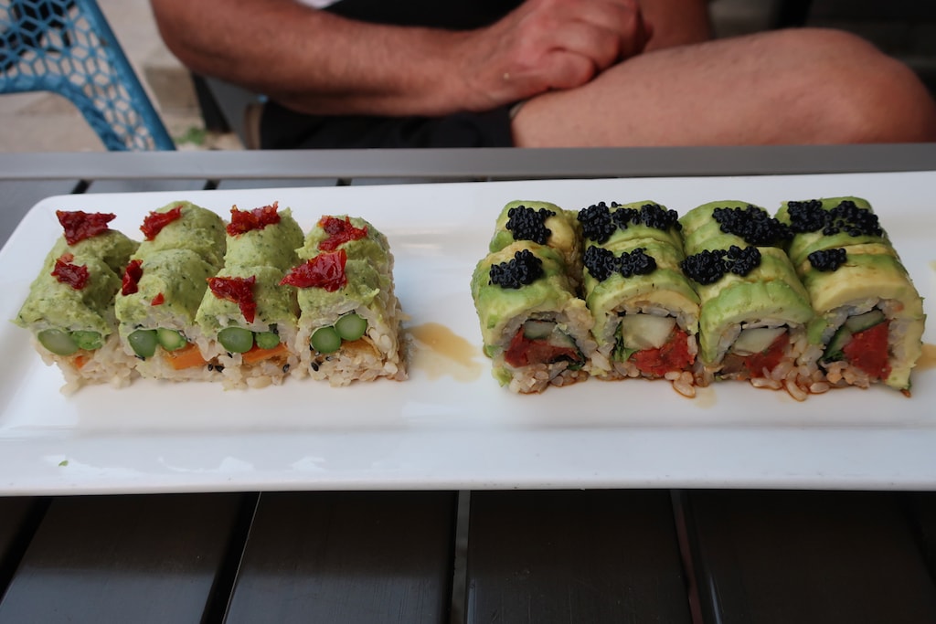 Sushi rolls at Blue Sushi Sake Grill Old Market Omaha