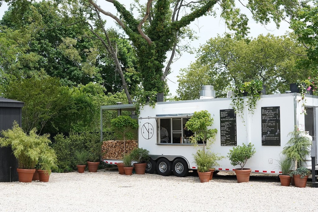 Food Truck with firewood at North Fork Table Southold NY