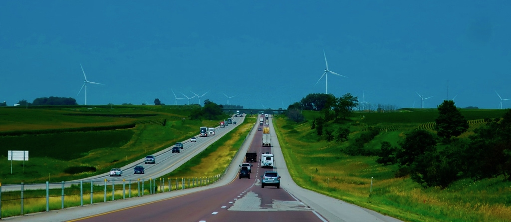 US Route 6 Iowa Wind Turbines