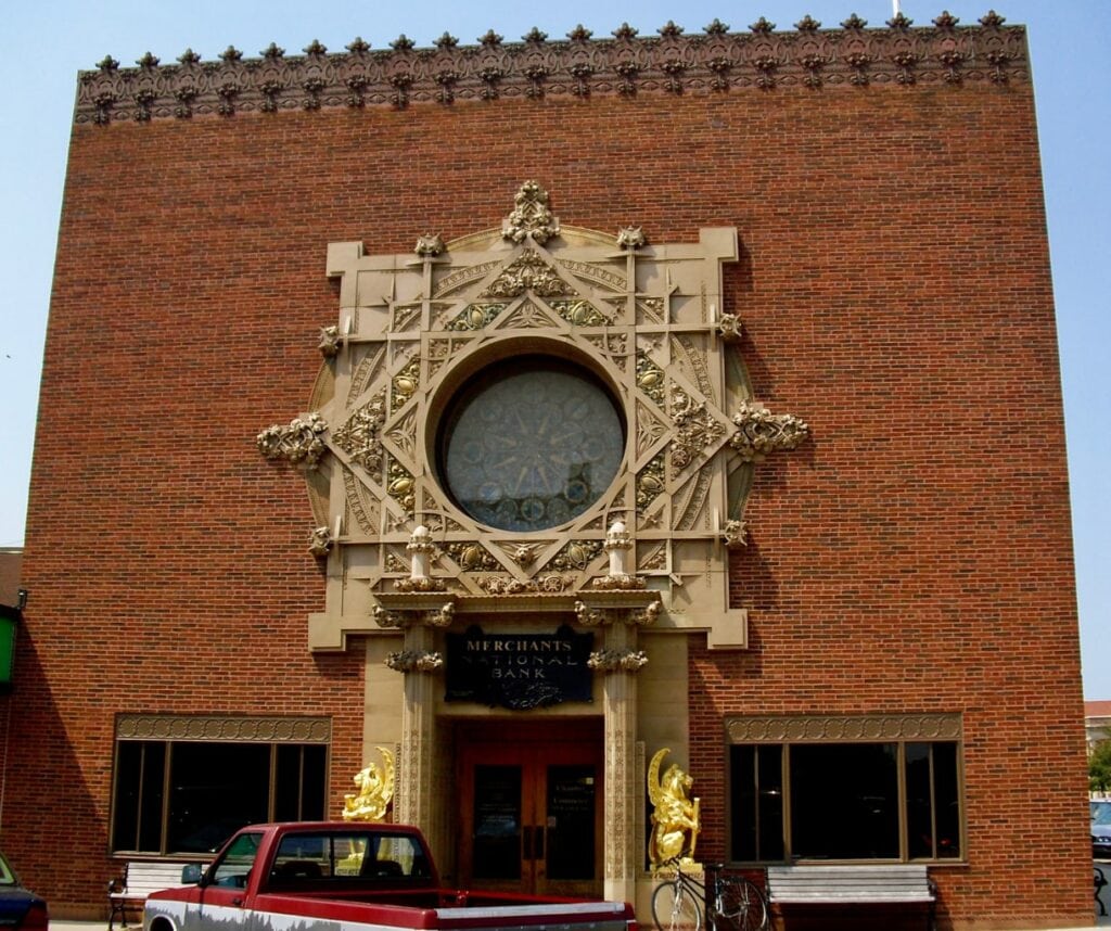 Louis Sullivan designed Jewel Box Bank Grinnell IA