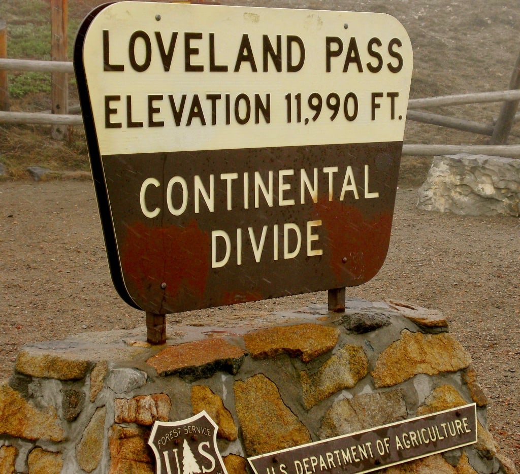 Loveland Pass Continental Divide Highest US Route 6 Elevation