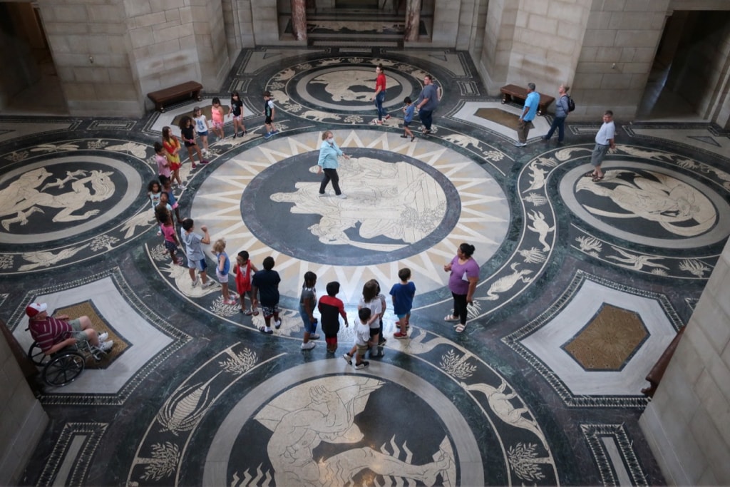 Marble Mosaic Floor Nebraska State Capitol Lincoln NE