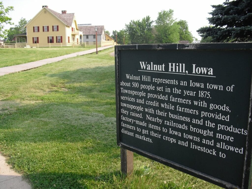 Walnut Hill section of Living History Farms Urbandale IA